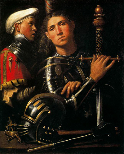 Portrait of Warrior with his Equerry Giorgione